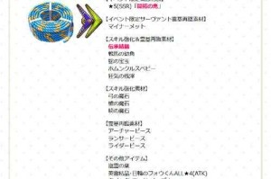 Fate Grand Order 鬼魂活动生存指南 装备与技