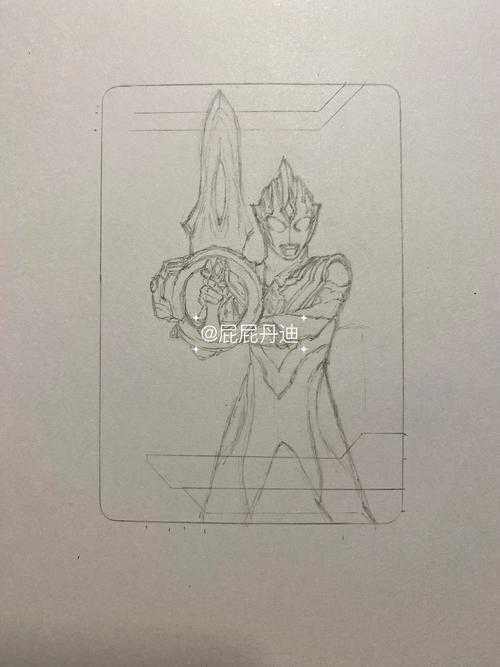 特利迦奥特曼简笔画教程：从零开始一步一步教你画特利迦