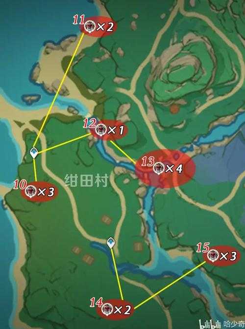 原神名刀镡刷取路线图 高效收集路线推荐2025