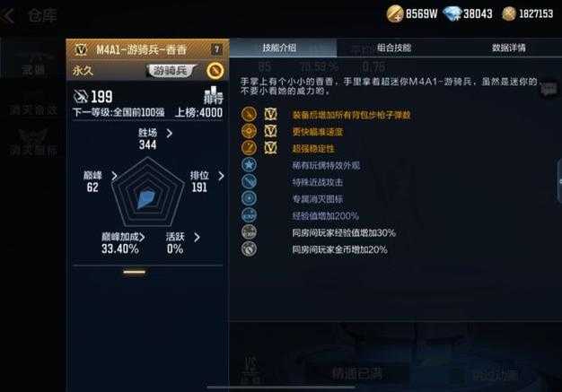 手游火线中的M4A1黑骑士王者称号是什么?
