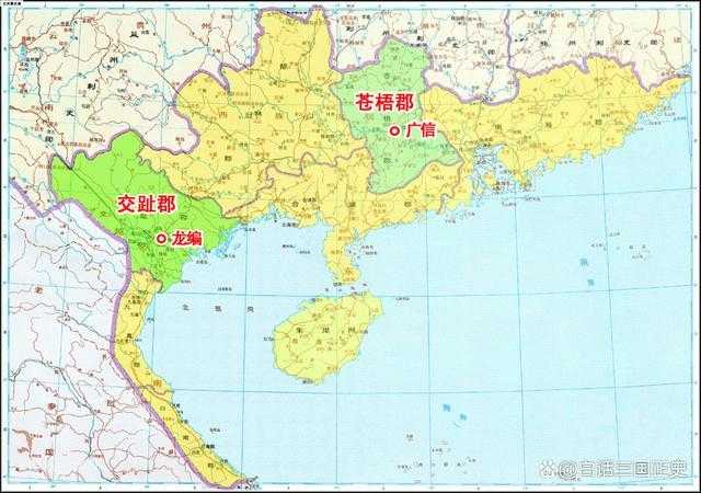 三国交州地图高清版下载 - 三国时期交州疆域全图