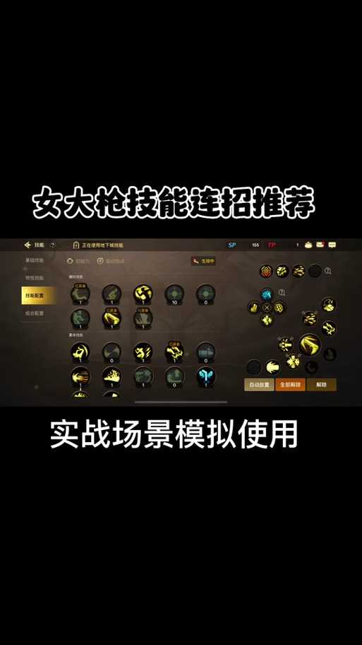 女漫游与女大枪,如何巧妙搭配技能实现战力飞跃?