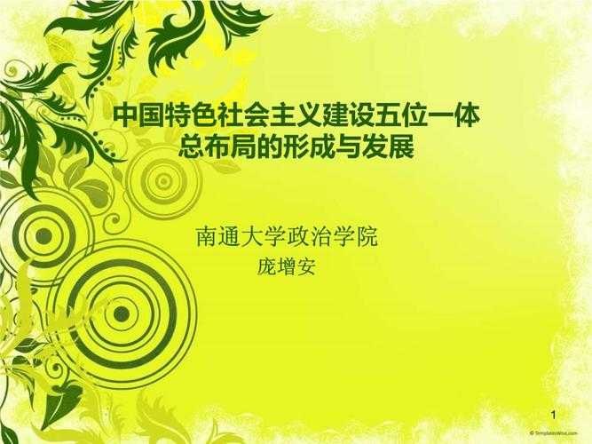 五位一体PPT模板免费下载-高质量总布局幻灯片素材